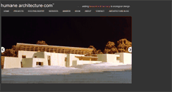 Desktop Screenshot of humanearchitecture.com
